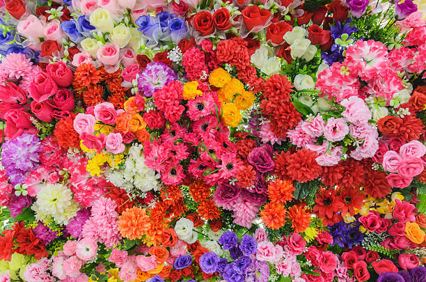 istock Bunch of flowers Colorful mixed bouquet 611198210