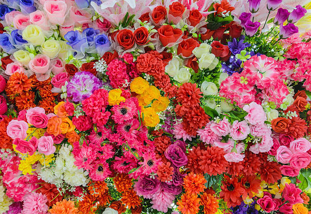 istock Colorful mixed bouquet with various spring flowers 611198334