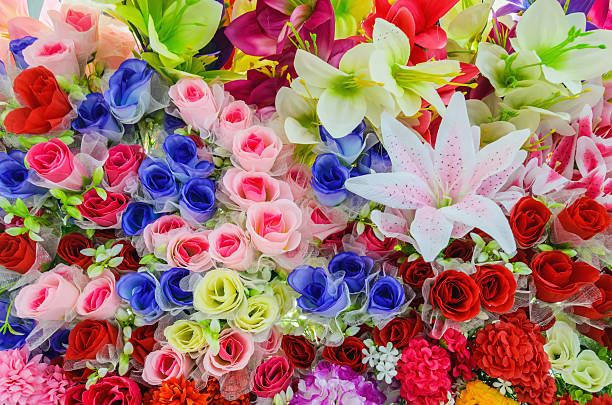 istock Spring Flowers in a multicolored mixed bouquet 611198392