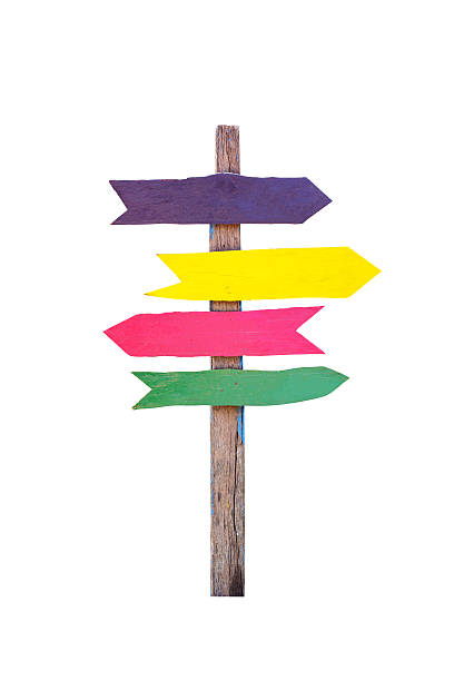 istock Color wood sign 611198718