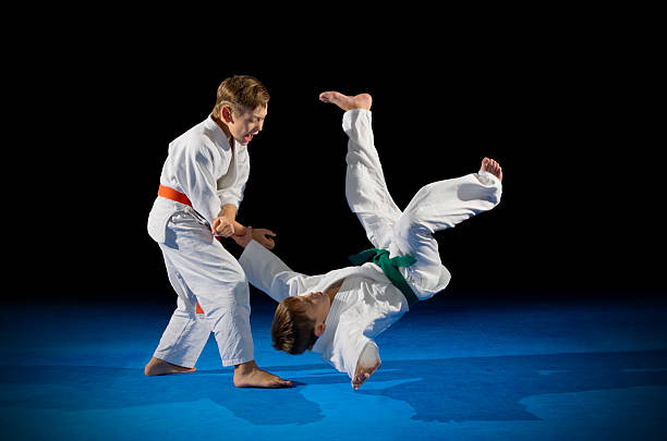 istock Children martial arts fighters 611199746