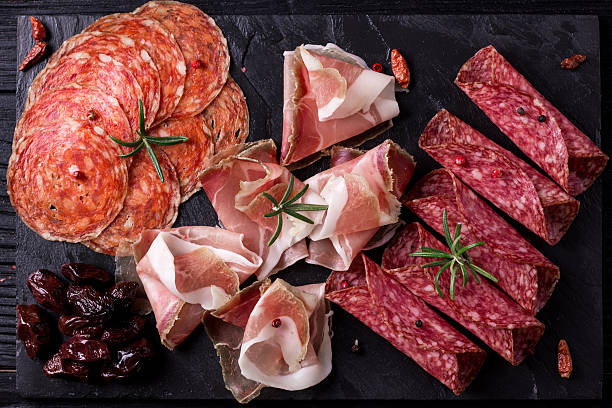 istock Traditional spanish tapas or italian antipasti 611200632