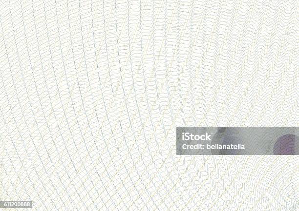 Guilloche Vector Background Grid Te Stock Illustration - Download Image Now - Guilloche, Backgrounds, In A Row