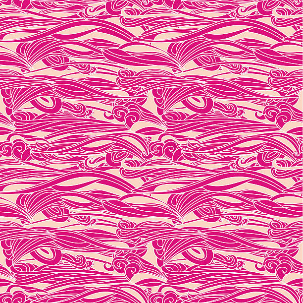 illustrations, cliparts, dessins animés et icônes de vagues rouges rose transparentes - vector love pink dirty