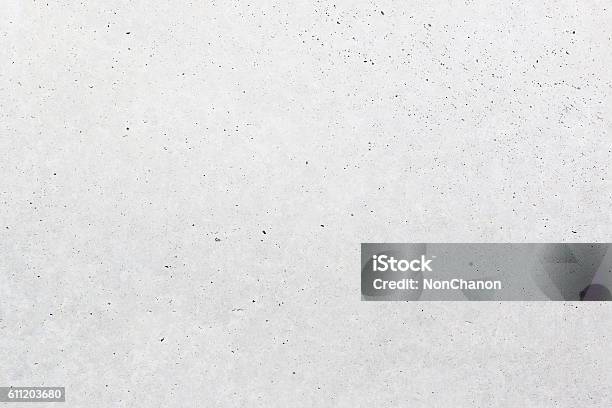 Cement Or Concrete Wall Background Stock Photo - Download Image Now - White Color, Concrete, Cement