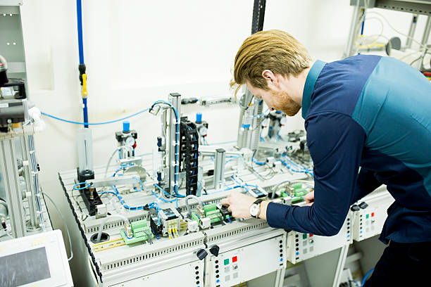 istock Engineer in the factory 611203860