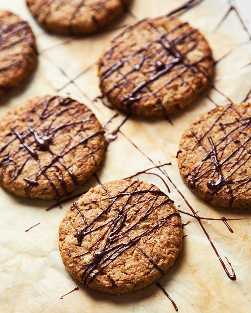 istock Homemade biscuit with chocolate 611206368