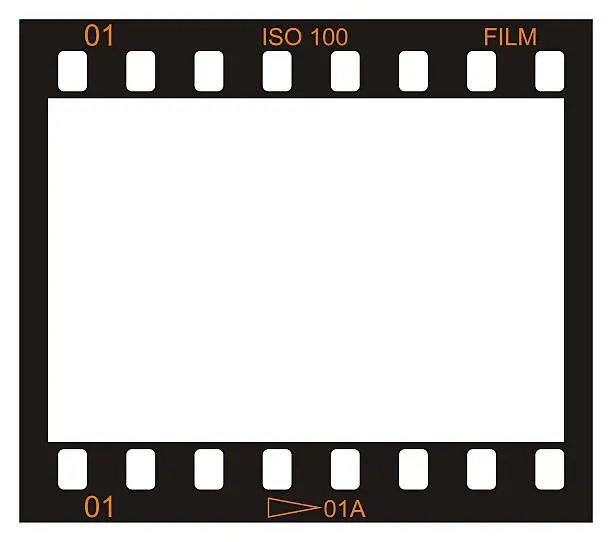 One blank film frame