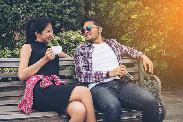 istock Couple in the park 611208040