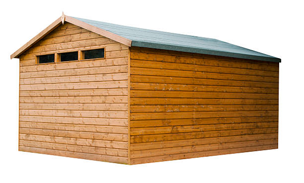 istock Garden Shed Natural Wood 611208818