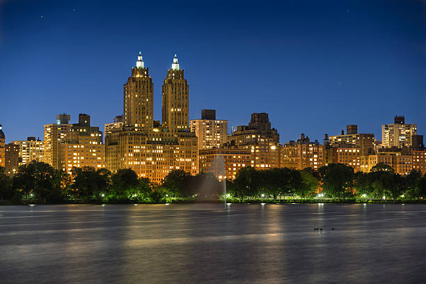 istock Upper West Side and Central Park at twilight, New York 611211192