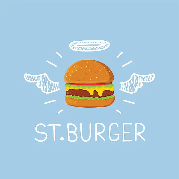 Vector illustration of Burger concept 