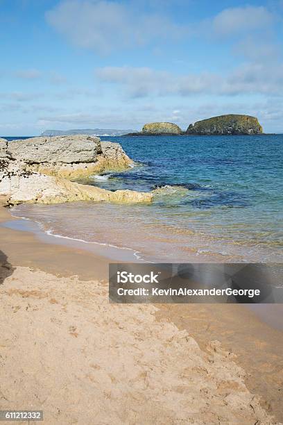 Ballintoy Harbour Beach County Antrim Stock Photo - Download Image Now - Beach, Coastline, County Antrim