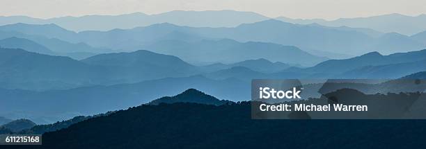 Layers Of Mountain Ridges Stock Photo - Download Image Now - Mountain, Appalachian Mountains, Great Smoky Mountains