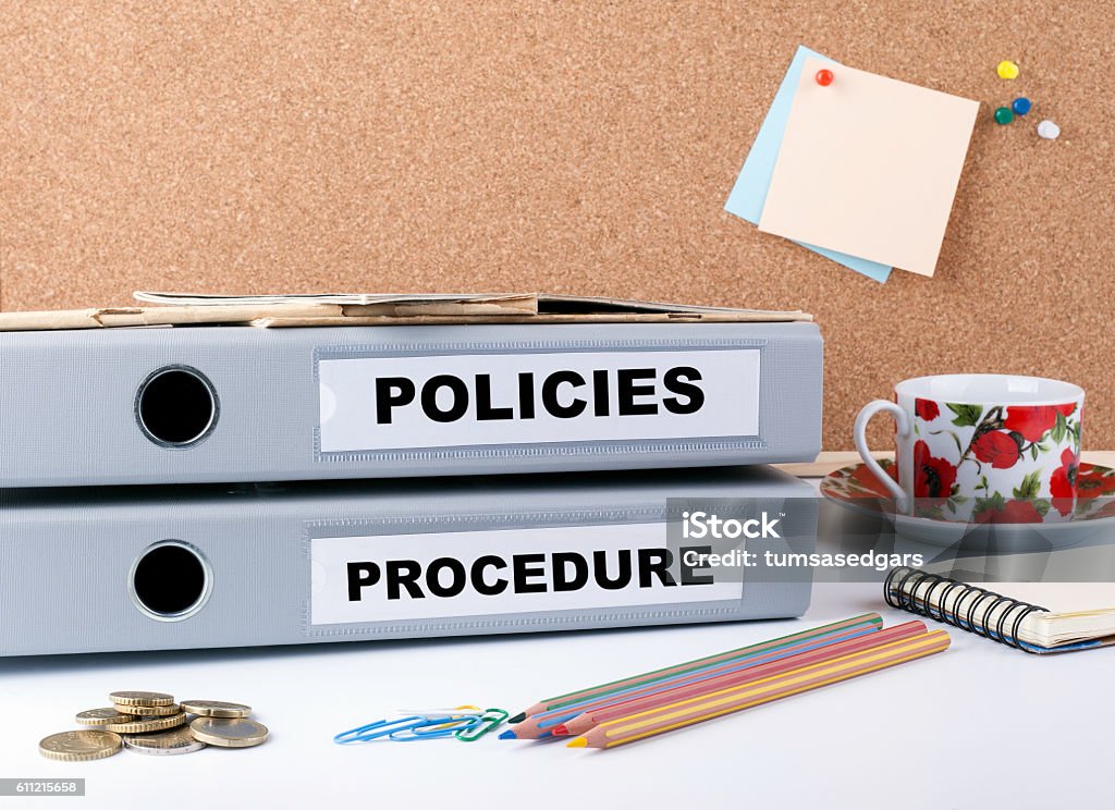 Politiques et procédures - Photo de Pratique médicale libre de droits