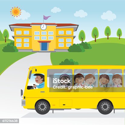 1,591 Cartoon Of Go To School Illustrations & Clip Art - iStock