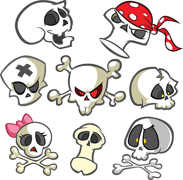 60,360 Cartoon Skull Stock Photos, Pictures & Royalty-Free Images - iStock  | Cartoon skull vector