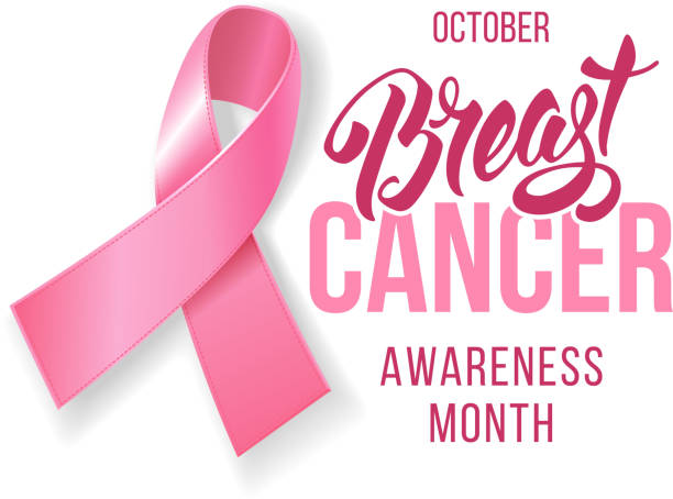 ilustrações, clipart, desenhos animados e ícones de conscientização do câncer de mama mês - october