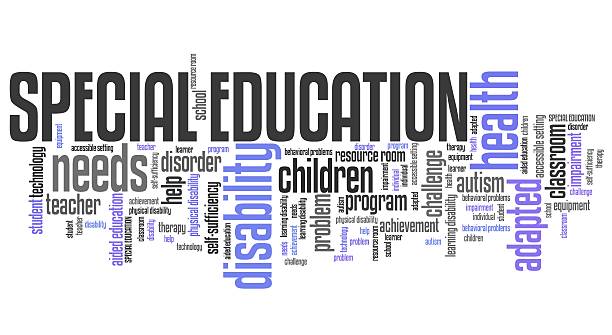 Special education Special education needs - disability help word cloud. special education stock pictures, royalty-free photos & images