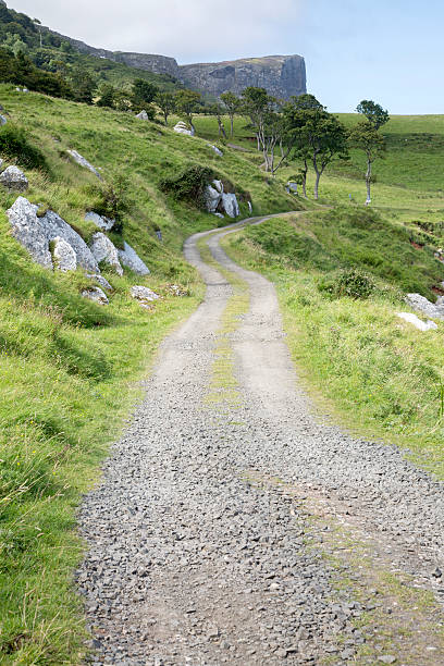 istock Road down to Slavers Bay, Murlough Beach; County Antrim 611290964