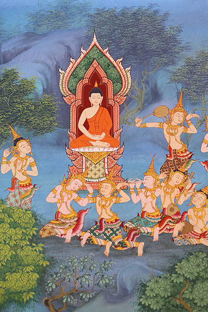 istock masterpiece of traditional Thai style painting 611292164