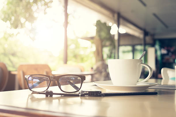 istock Sunrise Monring and cup of coffee 611293258