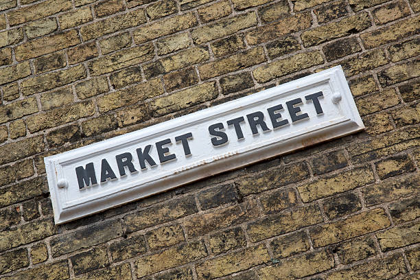 istock Market Street Sign; England 611293530