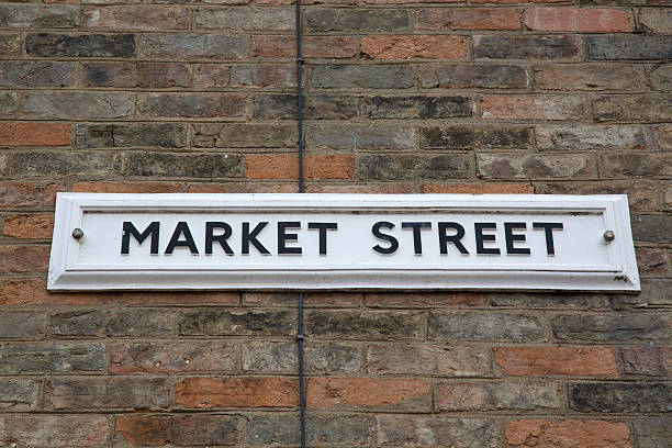 istock Market Street Sign; England 611293634