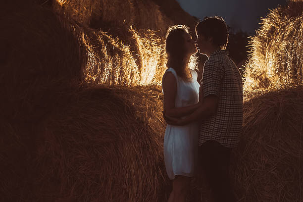 istock Young couple kissing. 611300872
