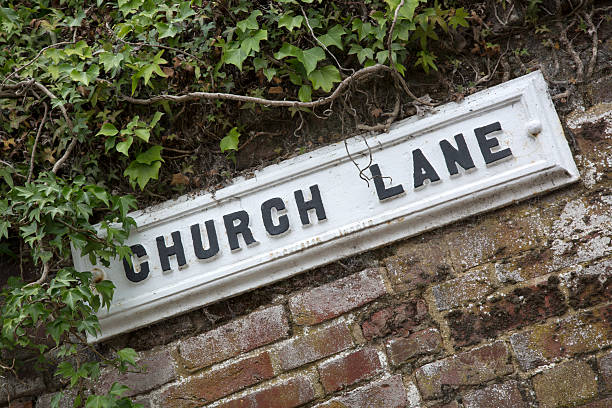 istock Church Lane Street Sign 611301536