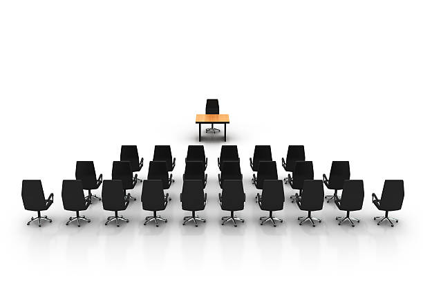 istock Stylized photo of an empty conference room 611303540