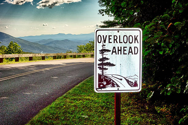 istock blue ridge parkway overlook ahead sign 611303740