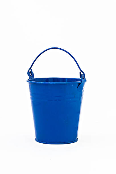 istock blue metal bucket decorative isolated on white background 611304908