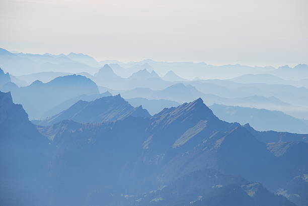 istock Mist in the Swiss alps panoramic view 611308314