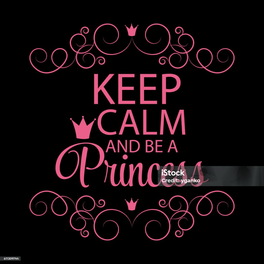 Princess Crown  Background Vector Illustration. Pink Princess Crown Background Vector Illustration. EPS10 Badge stock vector