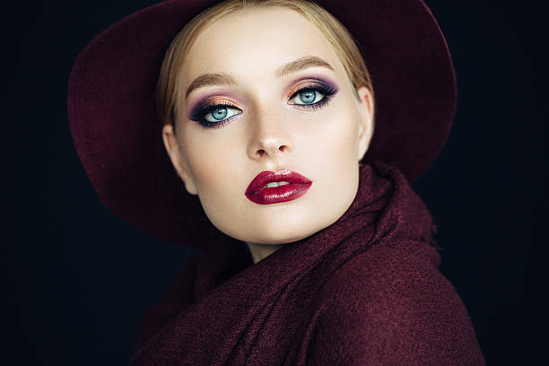 istock Beautiful girl wearing hat 611310772