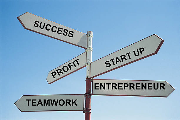 istock Directions to being better at business 611312736