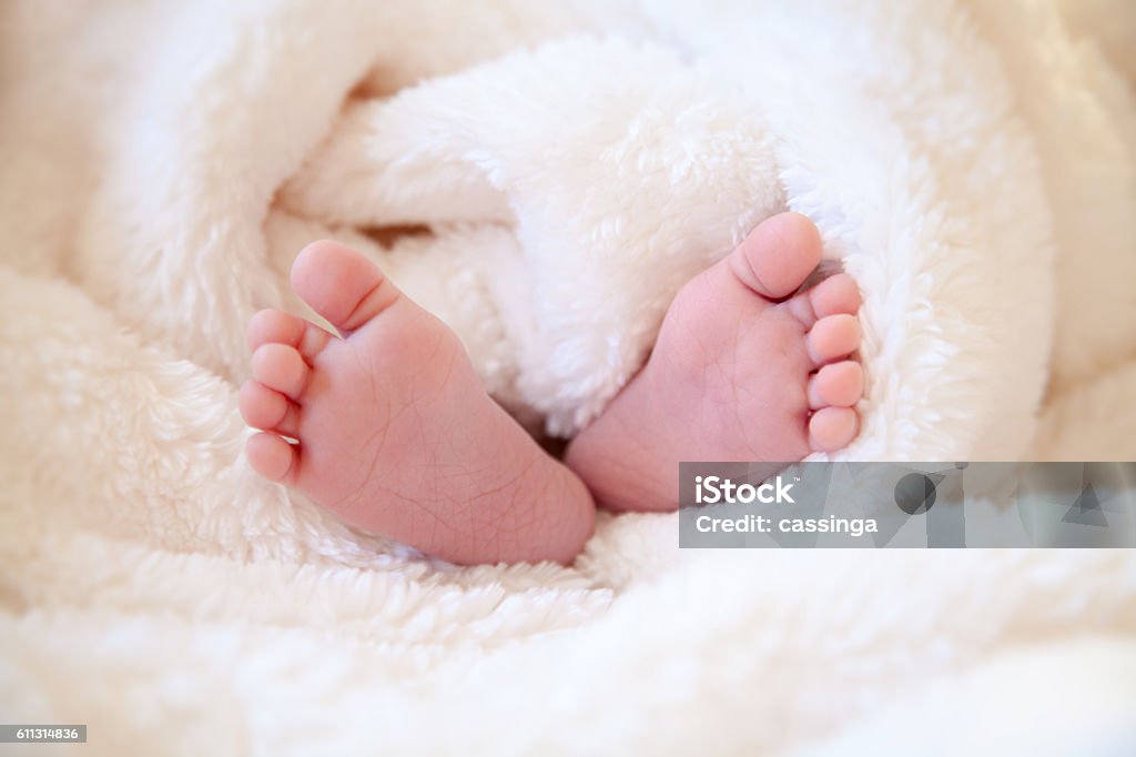 Feets Of Little Baby Close up on a baby feet Baby - Human Age Stock Photo