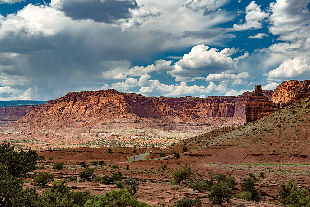istock Darmatic Canyon Landscape in Captial Reef National Park 611316612