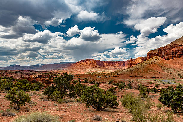 istock Dramatic Cloud Formation at Capital Reef National Park 611316646
