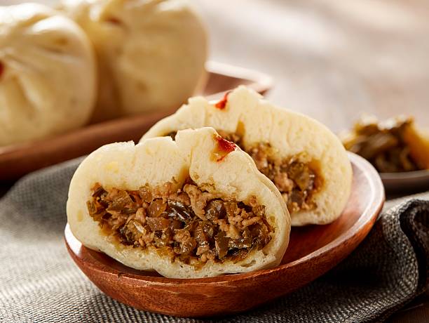 istock Chinese dumplings with its private part of minced pork and 611317770