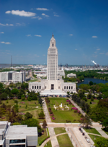 The Louisiana State Capitol is the seat of government for the U.S. state.  The Louisiana State Capitol is often thought of as \