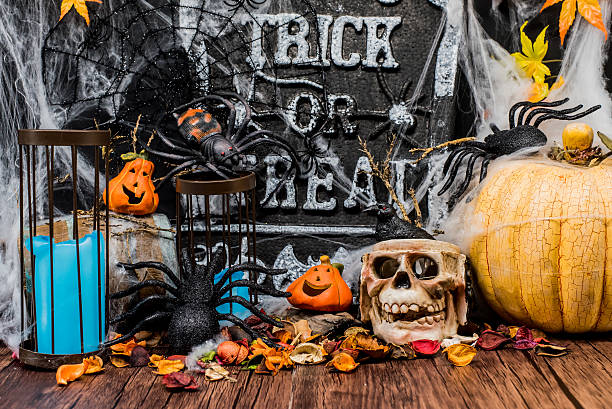 istock Halloween decoration for Halloween party 611324100