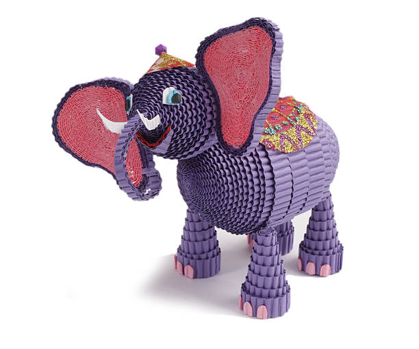 istock Toy of Quilling. Elephant 611329920