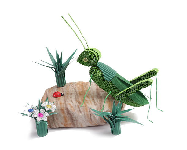 istock Toy of Quilling. Grasshopper 611330408