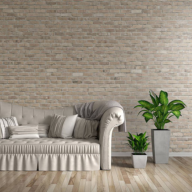 istock Living room with sofa and decoration 611331544