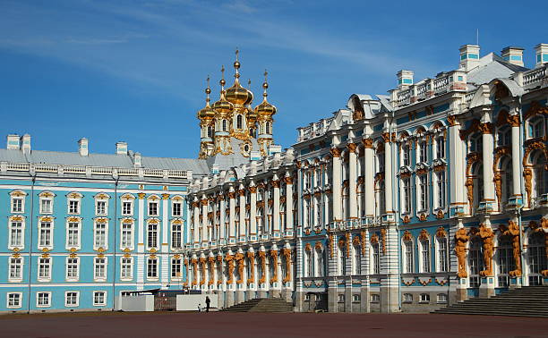 il palazzo di caterina a pushkin - palazzo di caterina foto e immagini stock