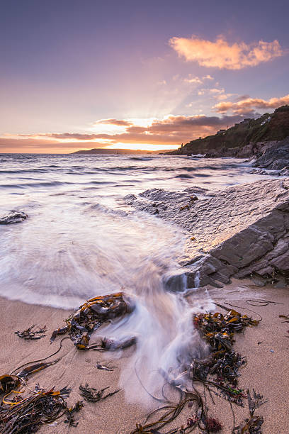 istock Serenity at sunset on the beach 611591400