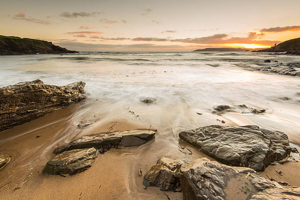 istock Serenity at sunset on the beach 611591592