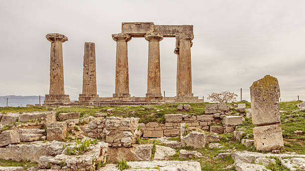 istock Temple of Apollo in Ancient Corinth, Greece 611594222